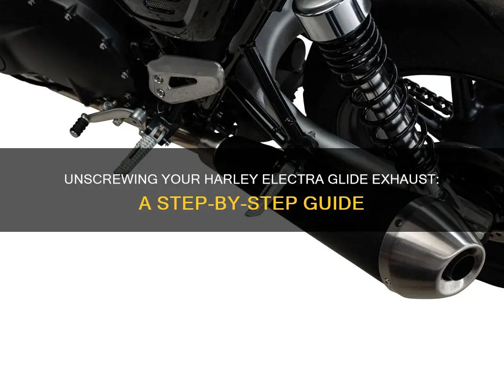 how to remove harley electra glide exhaust
