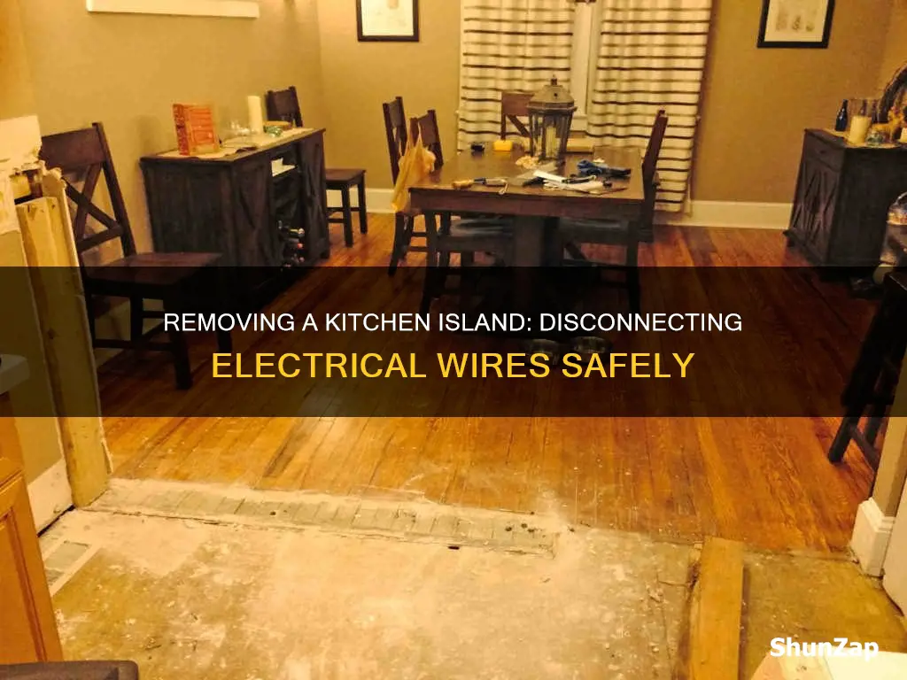 how to remove kitchen island with electricity
