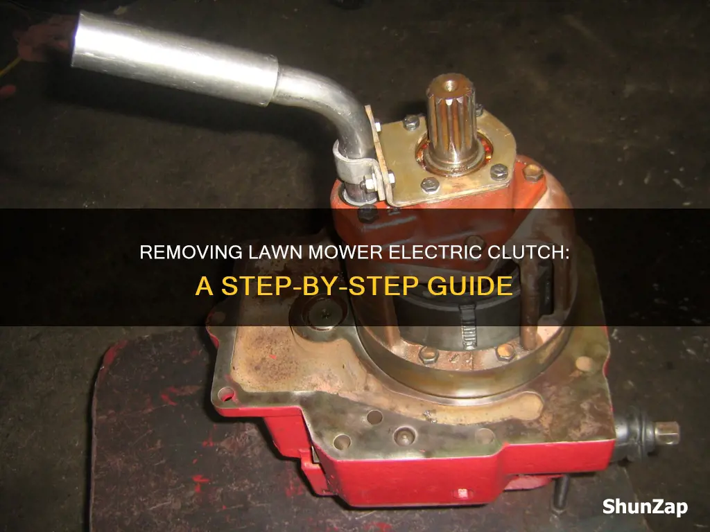 how to remove lawn mower electric clutch