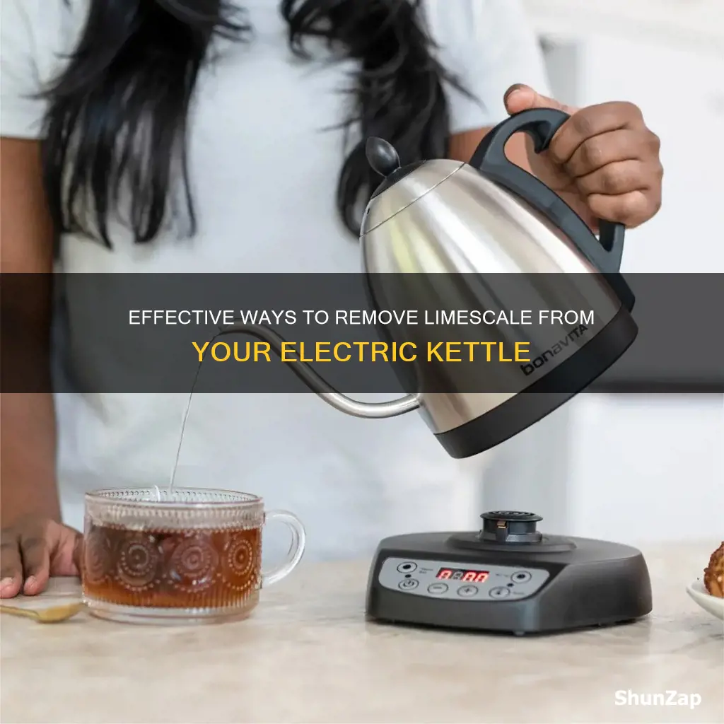 how to remove limescale from electric kettle