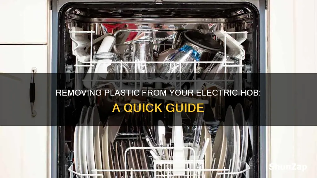 how to remove plastic from electric hob