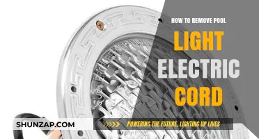 Safely Removing Pool Light Electric Cord