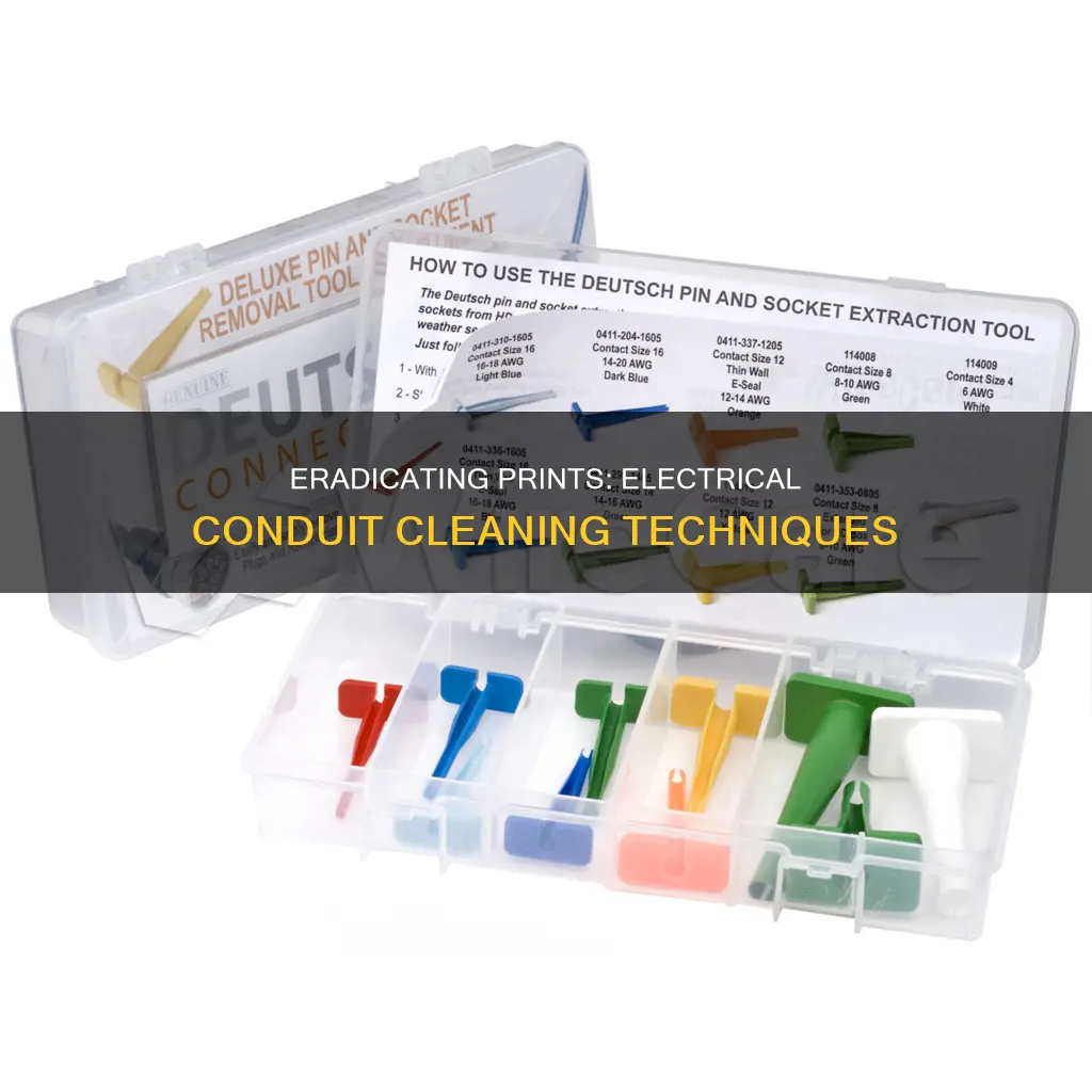 how to remove printing from electrical conduit