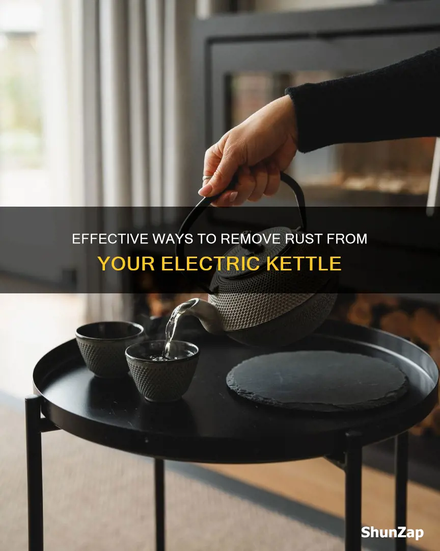 how to remove rust from electric kettle