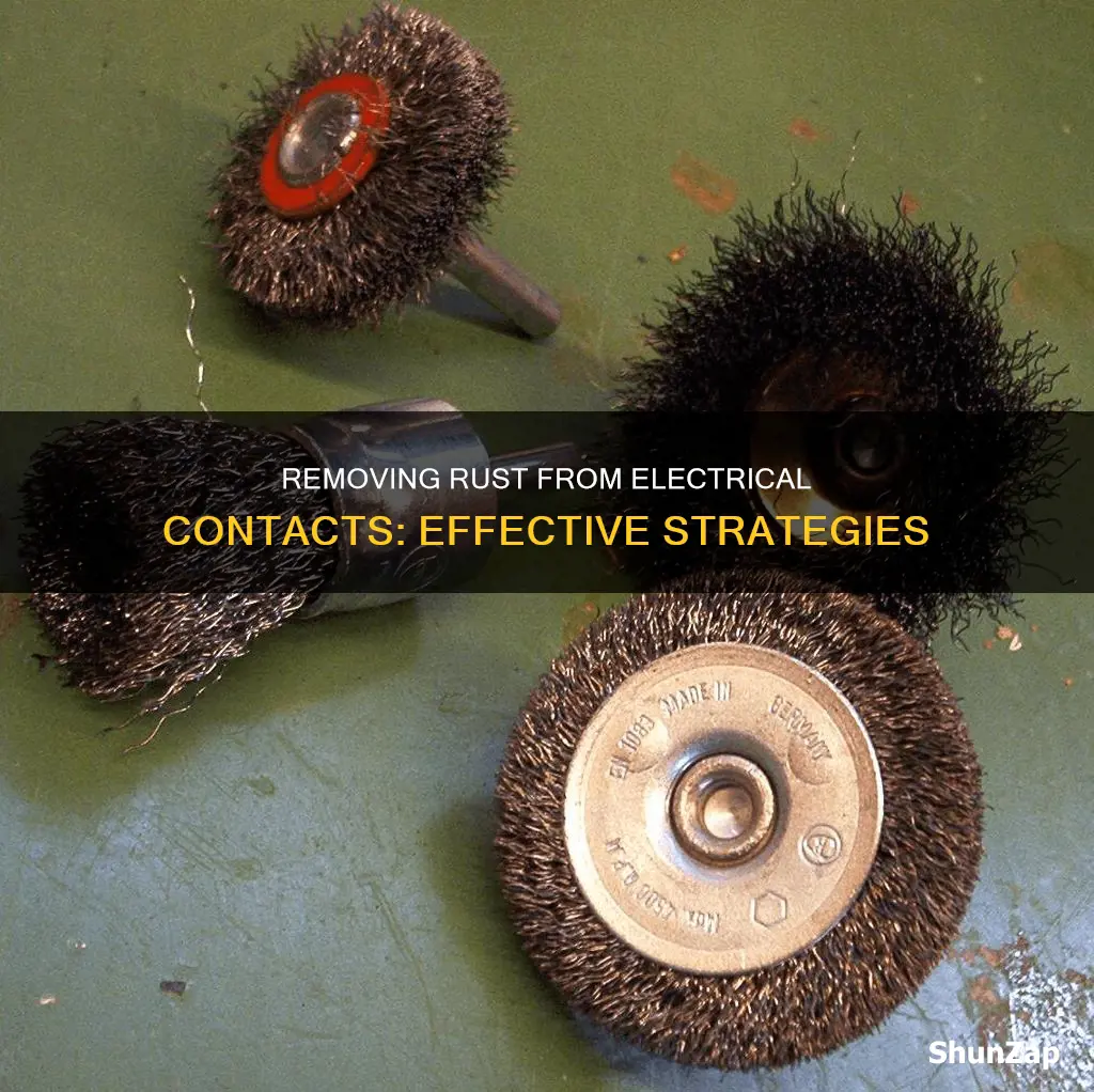 how to remove rust from electrical contacts