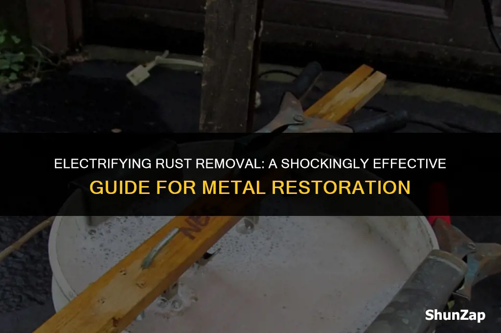 how to remove rust from metal using electricity