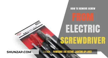 Efficiently Removing a Stuck Screw from an Electric Screwdriver