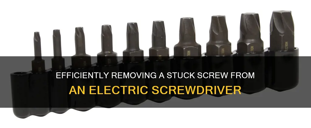 how to remove screw from electric screwdriver