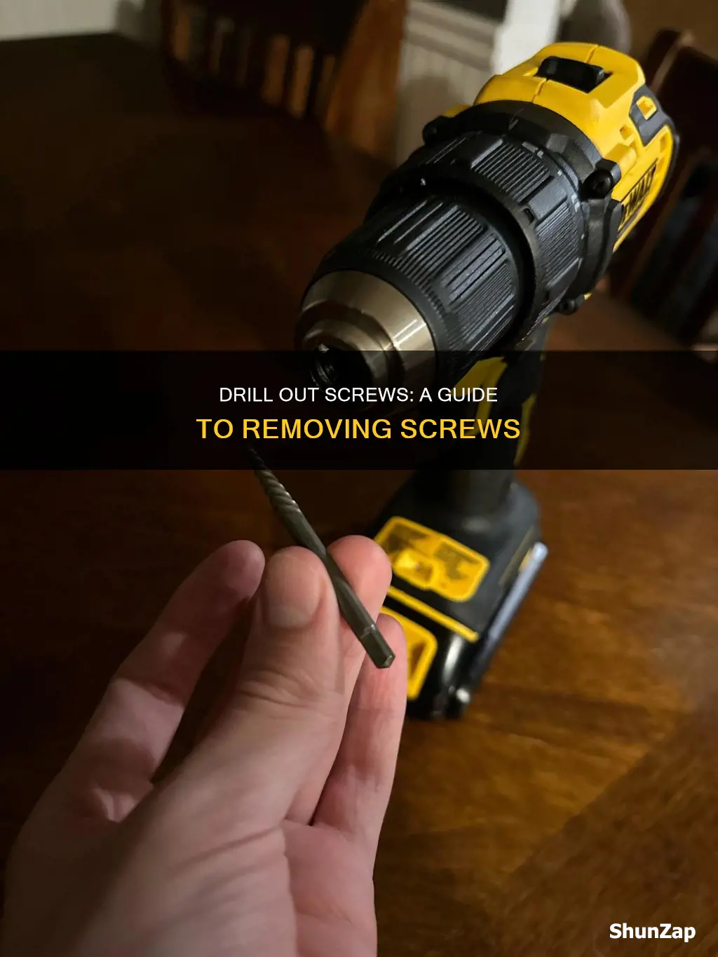 how to remove screws with electric drill
