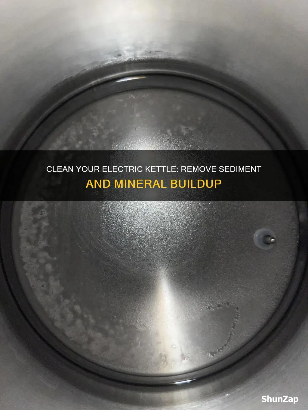 how to remove sediment from electric kettle