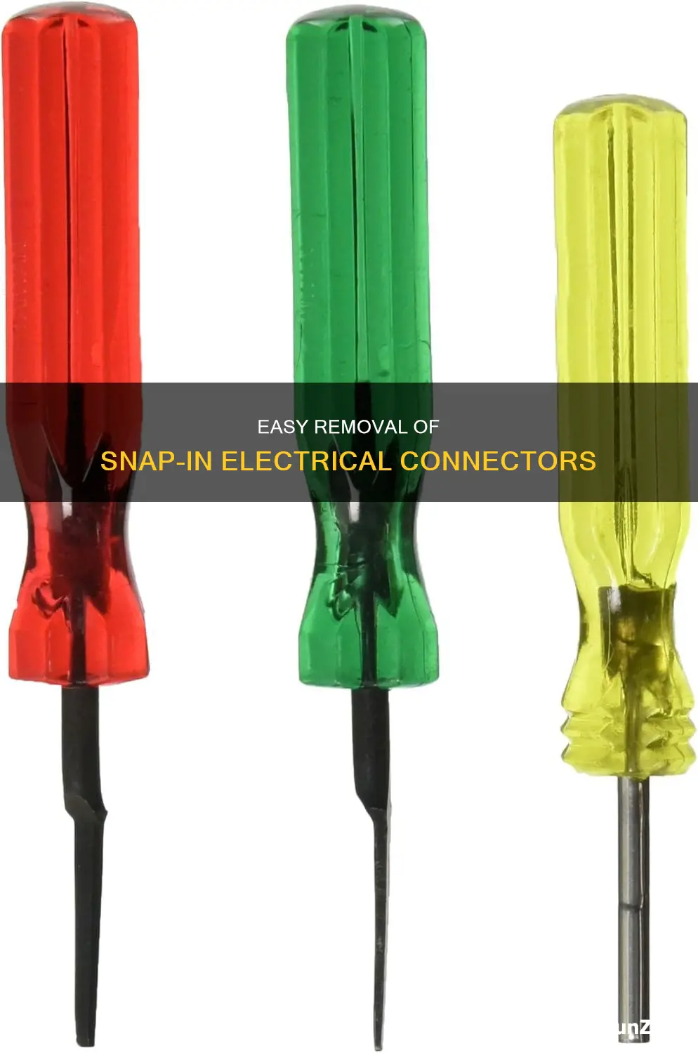 how to remove snap in electrical connectors