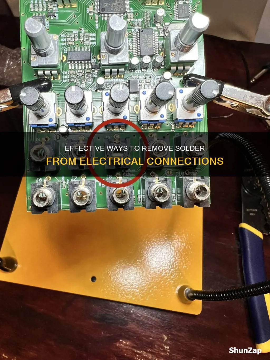 how to remove solder from electrical connections