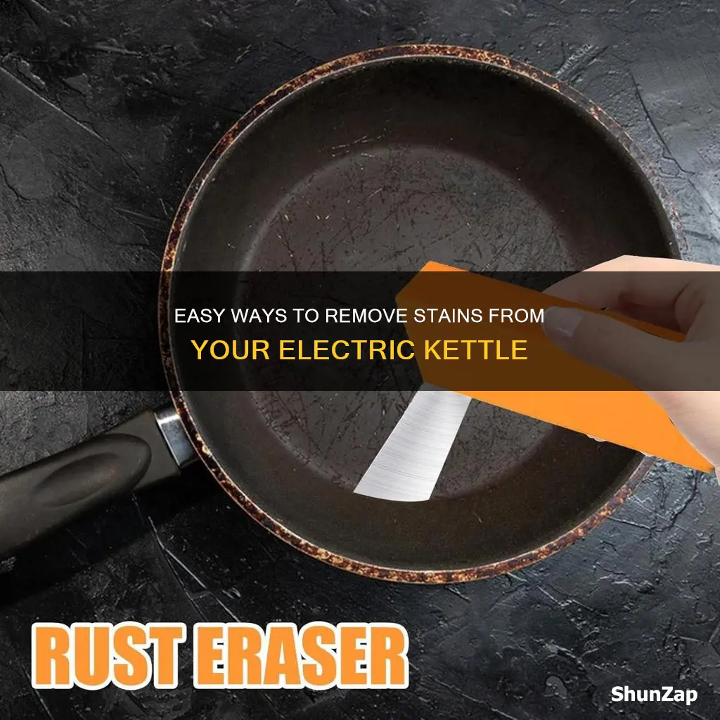 how to remove stain from electric kettle