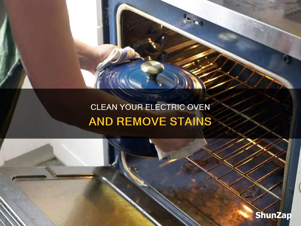 how to remove stains from electric oven