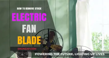Freeing a Stuck Electric Fan Blade