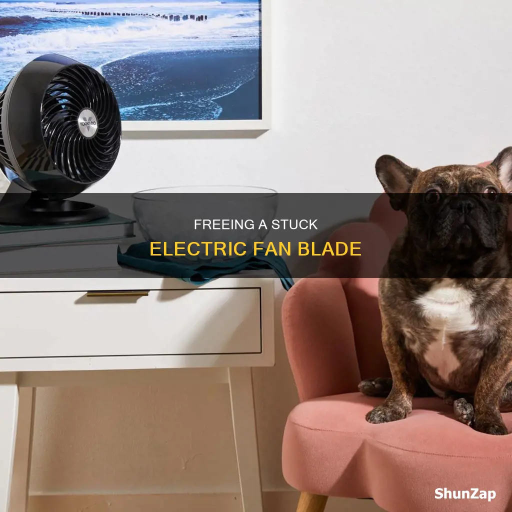 how to remove stuck electric fan blade