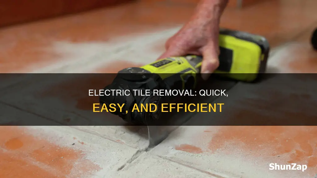 how to remove tile with electric tool