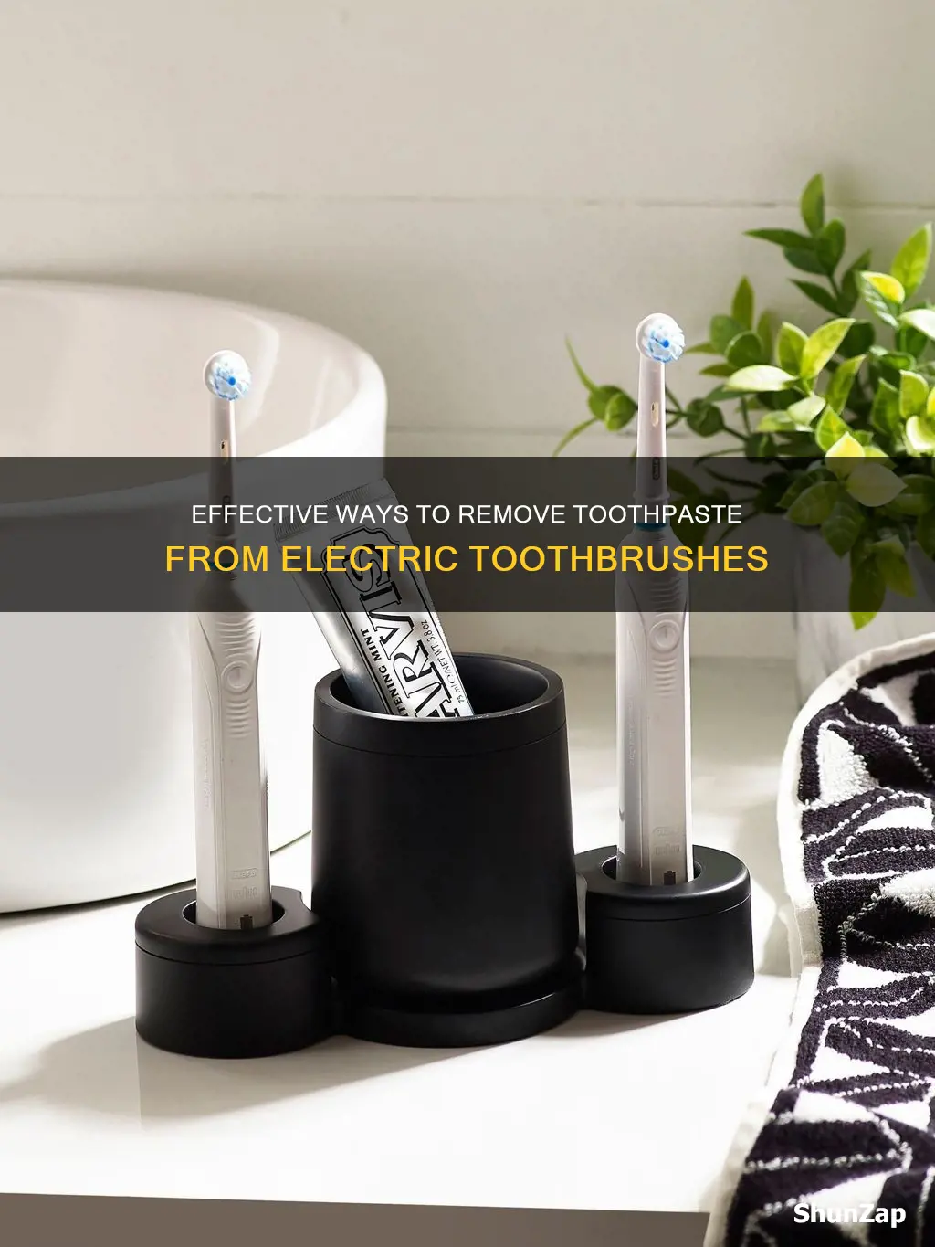 how to remove toothpaste from electric toothbrush