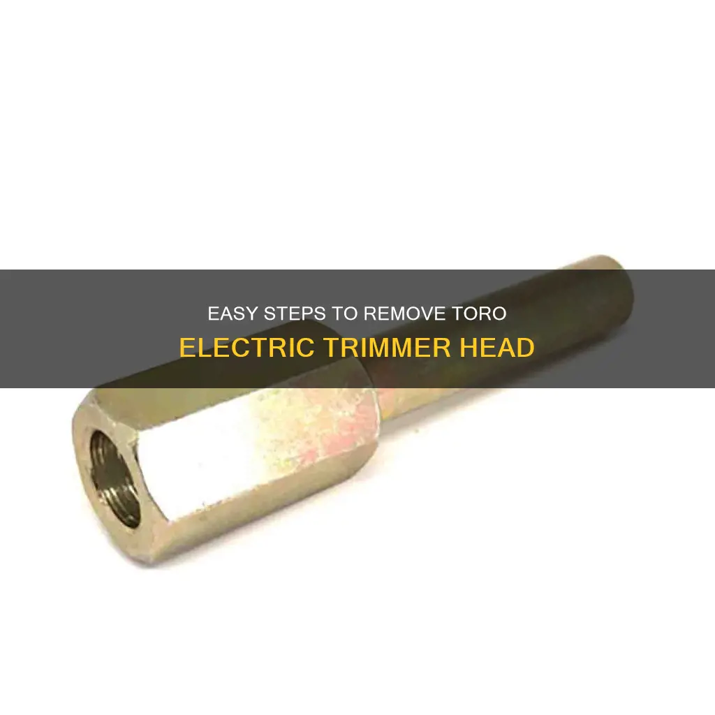 how to remove toro electric trimmer head