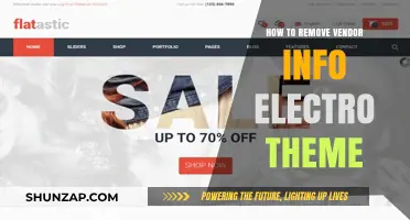 Customizing Electro: Removing Vendor Information