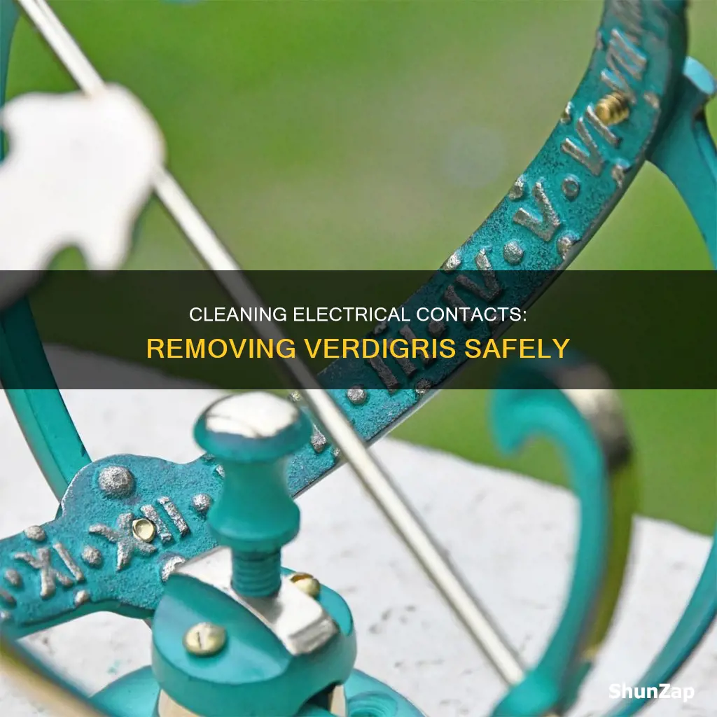 how to remove verdigris from electrical contacts
