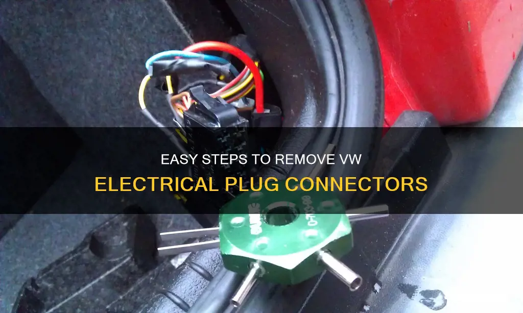 how to remove vw electrical plug connectors