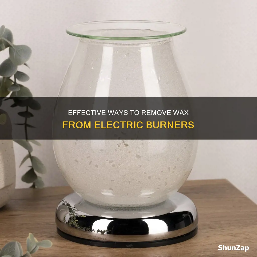 how to remove wax from electric burner