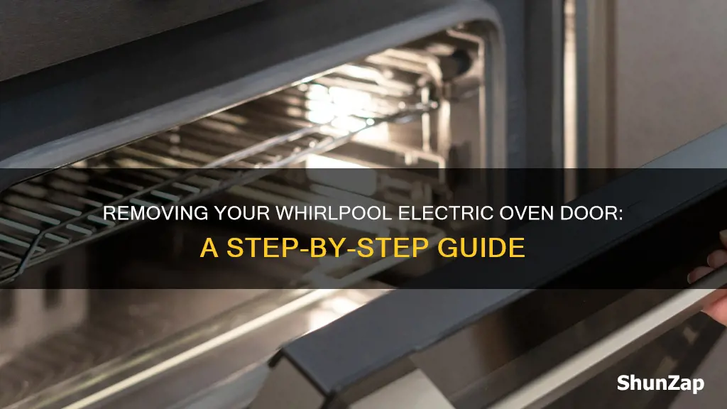 how to remove whirlpool electric oven door