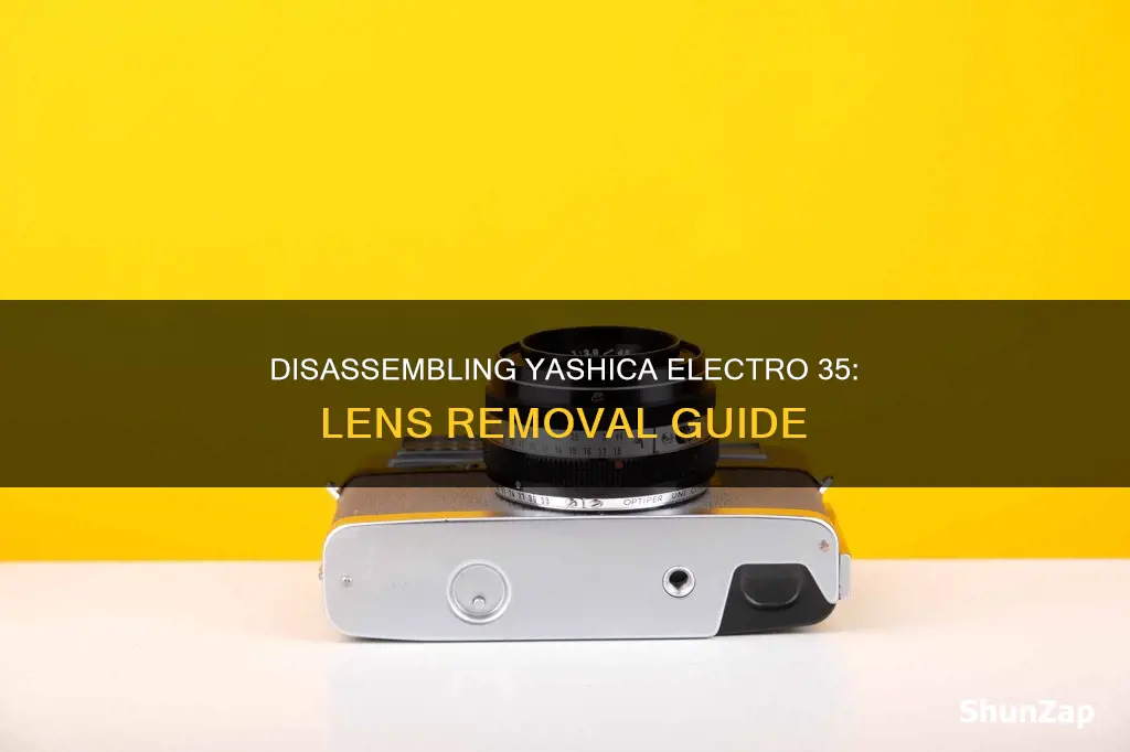 how to remove yashica electro 35 lens
