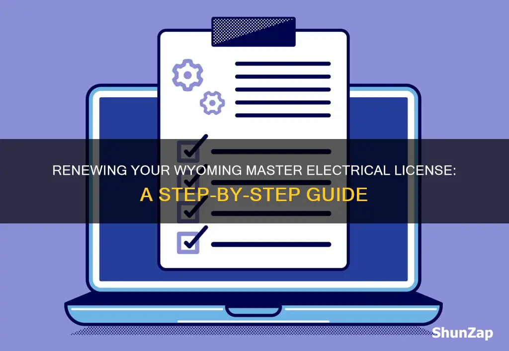 how to renew wyoming master electrical license