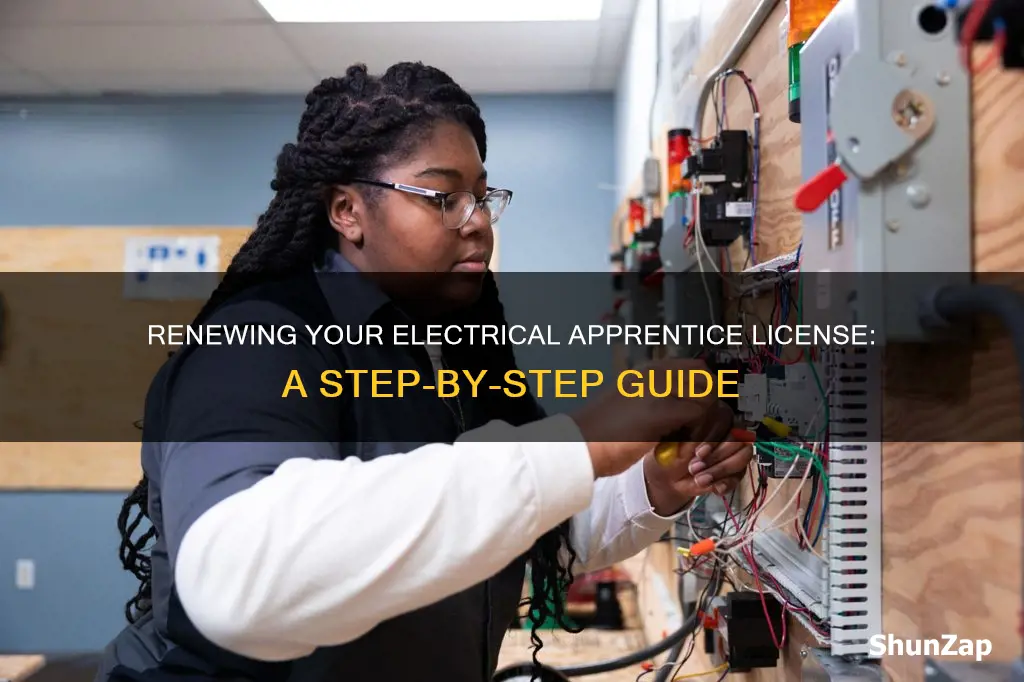 how to renew your electrical apprentice license