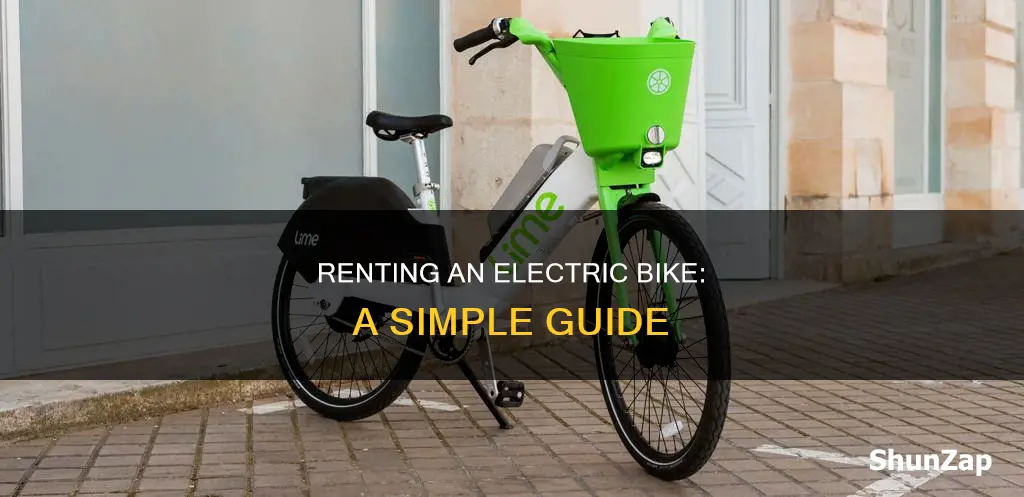 how to rent a electric bike