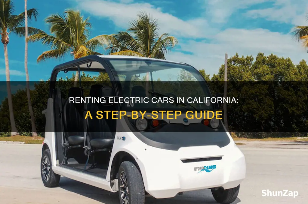 how to rent an electric car ca