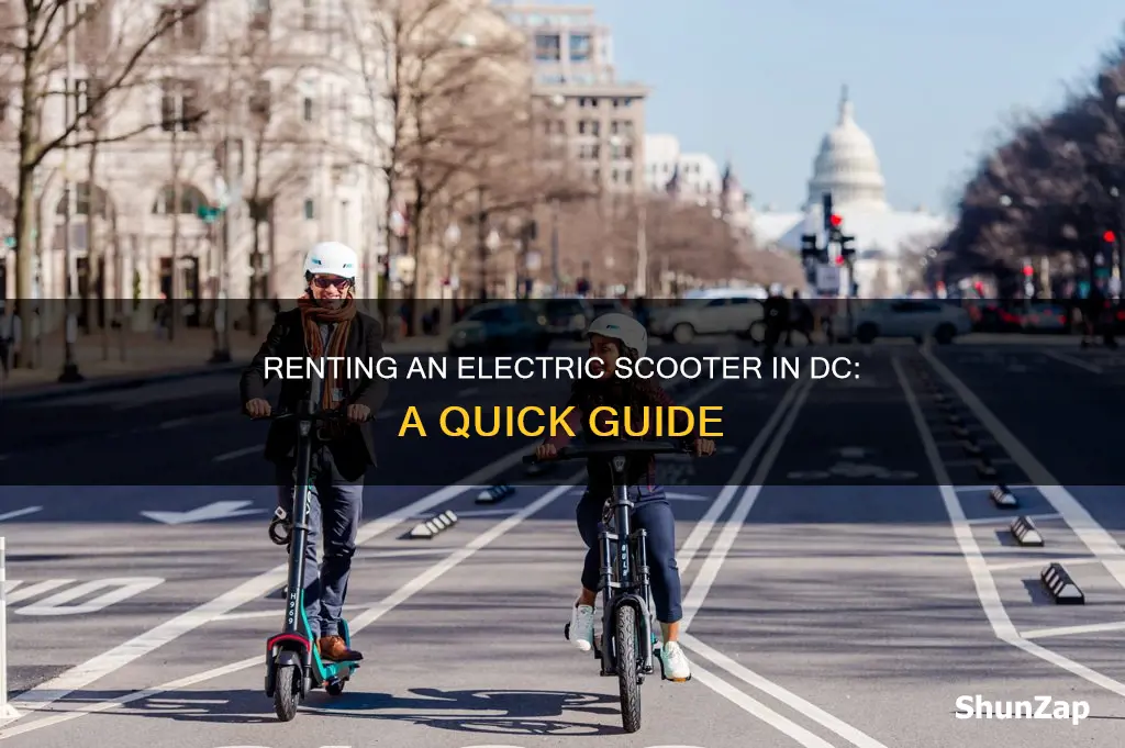 how to rent electric scooter in dc