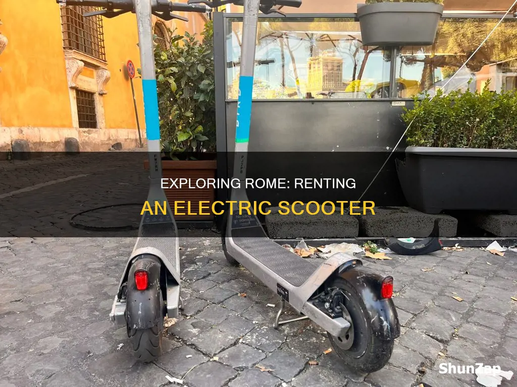 how to rent electric scooter in rome