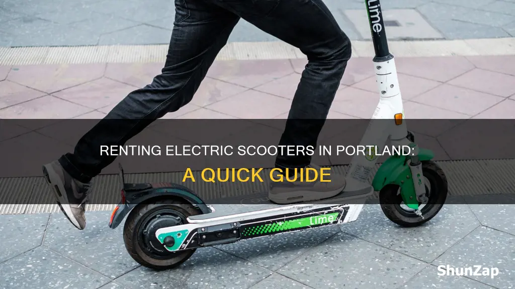 how to rent electric scooters in portland