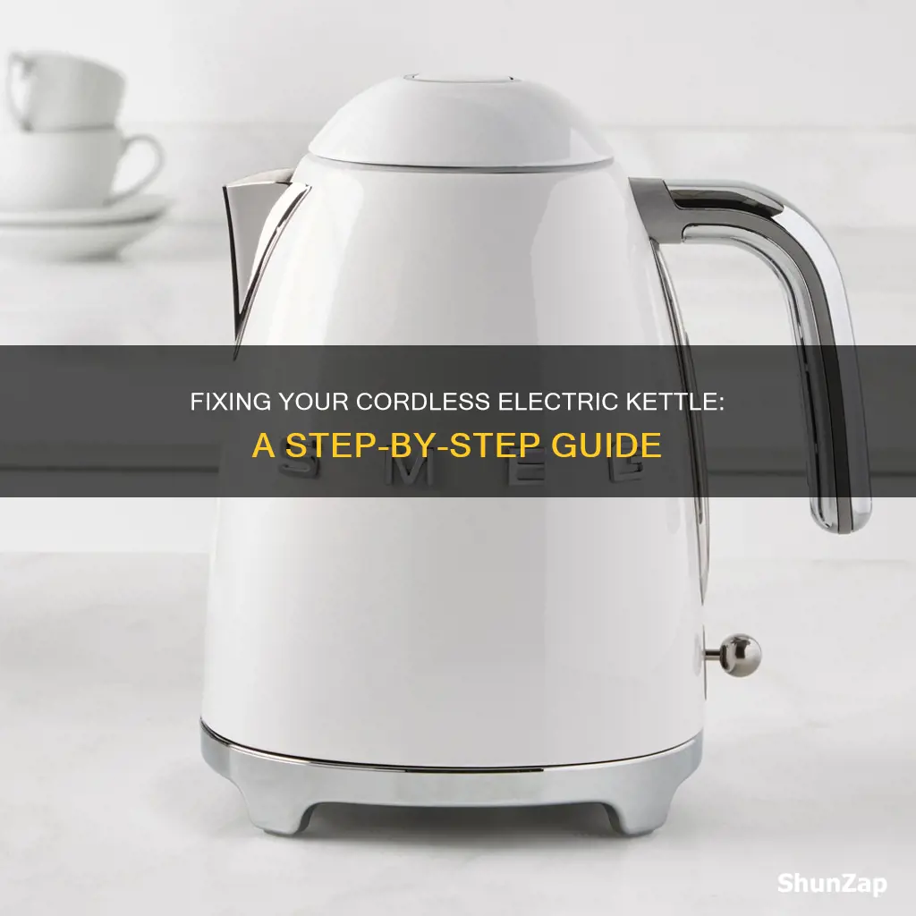 how to repair a cordless electric kettle