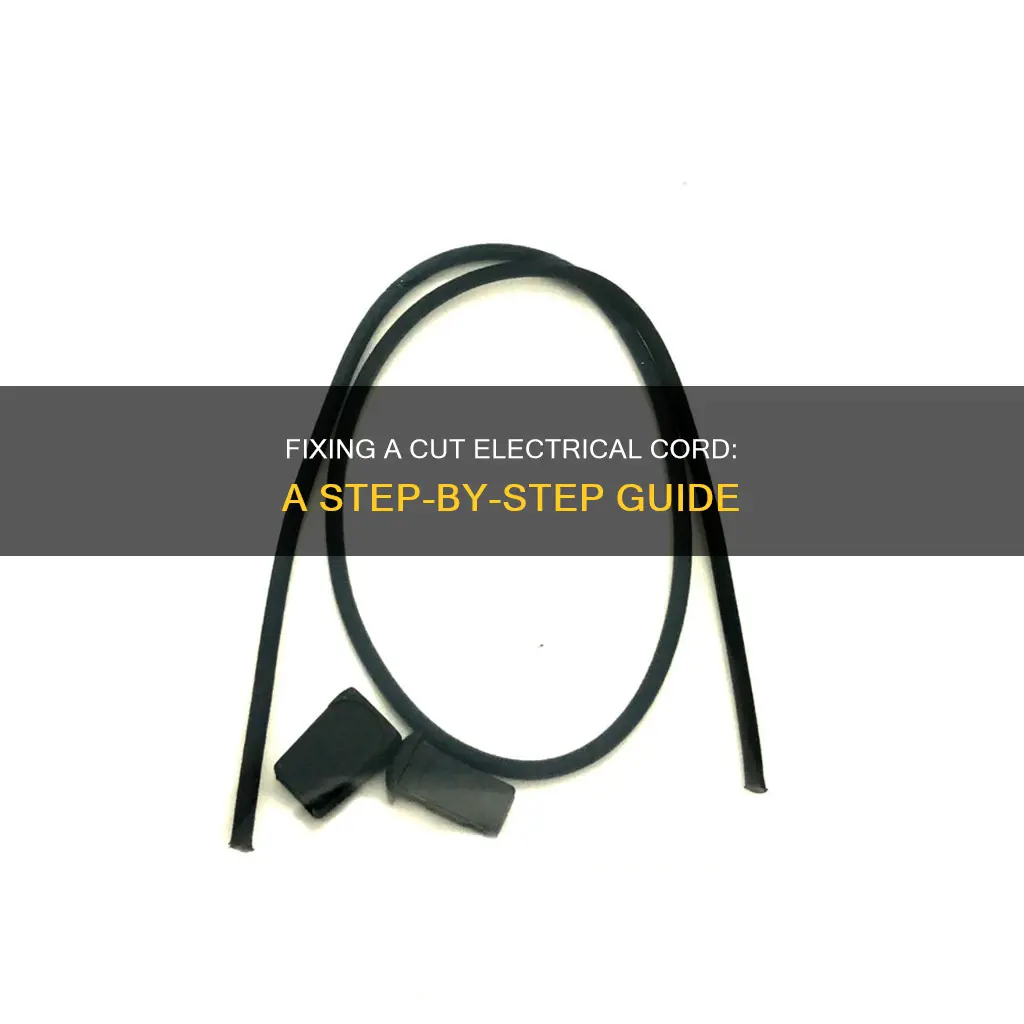 how to repair a cut electrical cord
