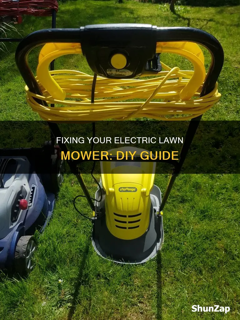 how to repair a electric lawn mower