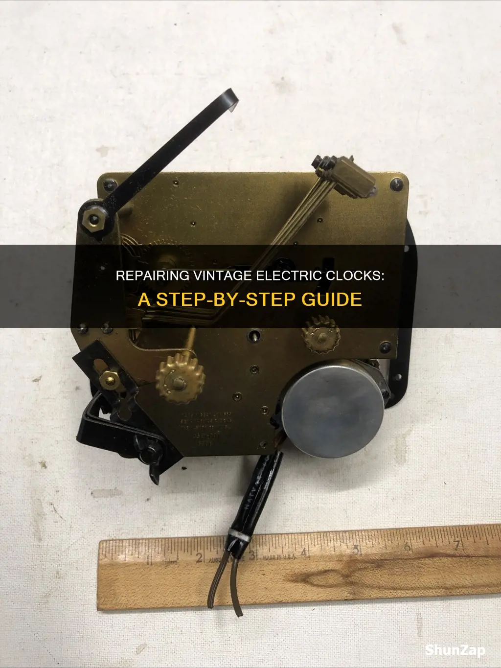 how to repair a vintage electric clock