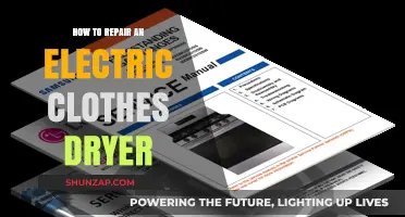 Electric Dryer Repair: DIY Guide to Fixing Your Dryer