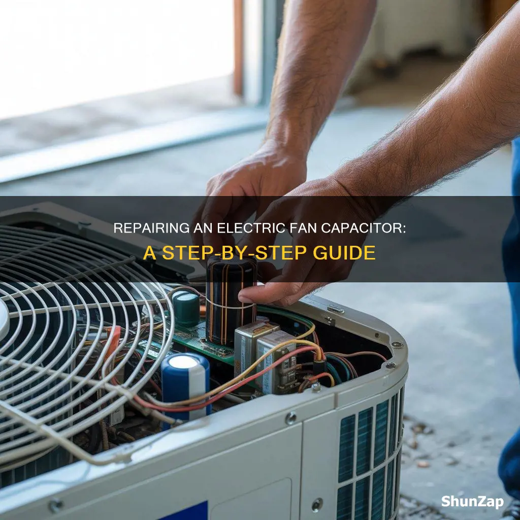 how to repair an electric fan capacitor