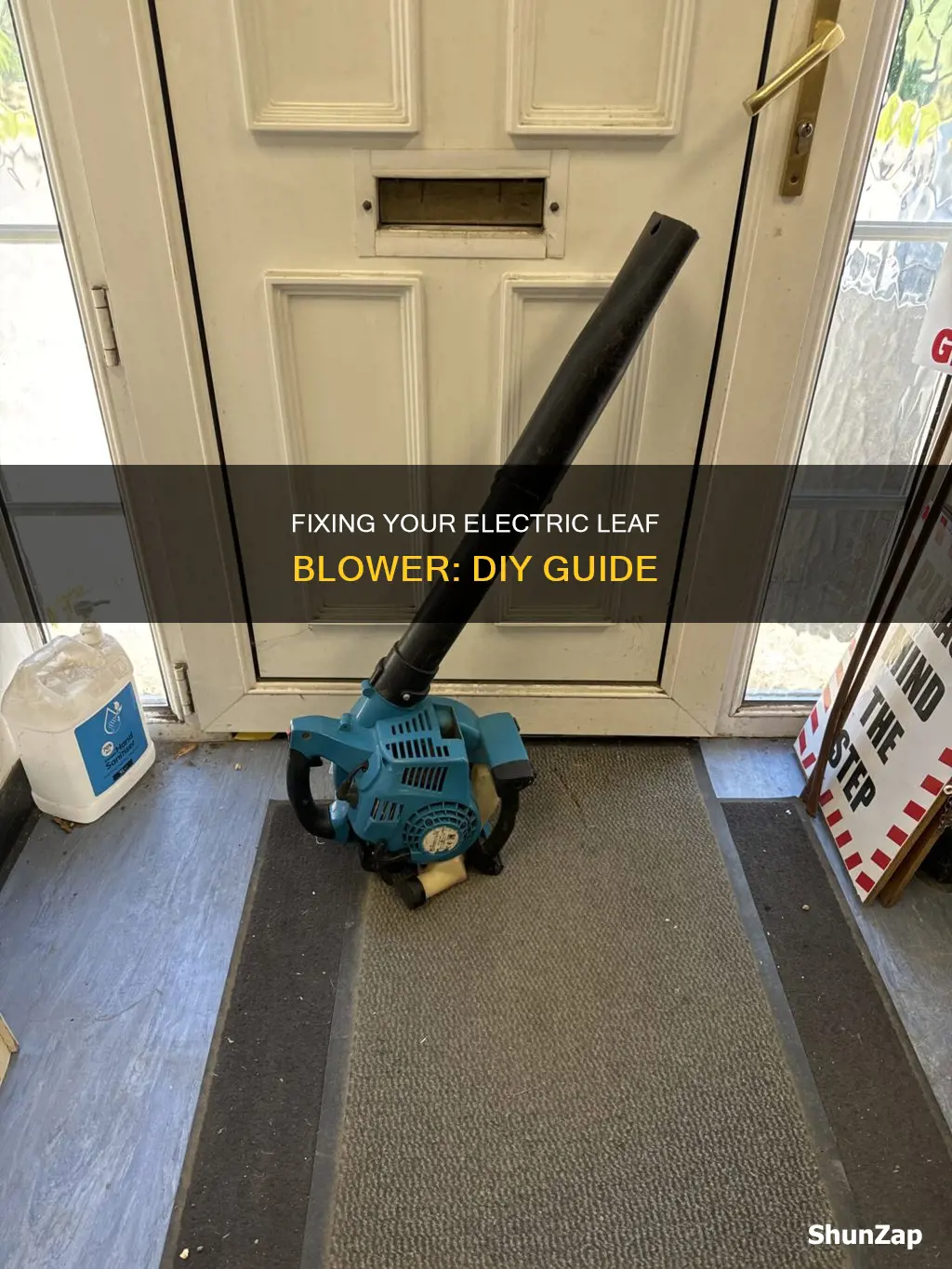 how to repair an electric leaf blower