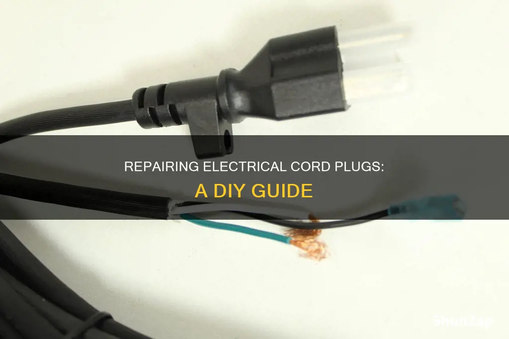 how to repair an electrical cord plug