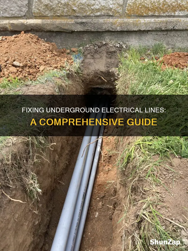 how to repair an underground electrical line