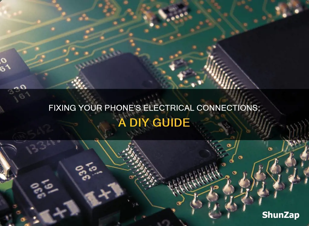 how to repair cell phone electrical connection