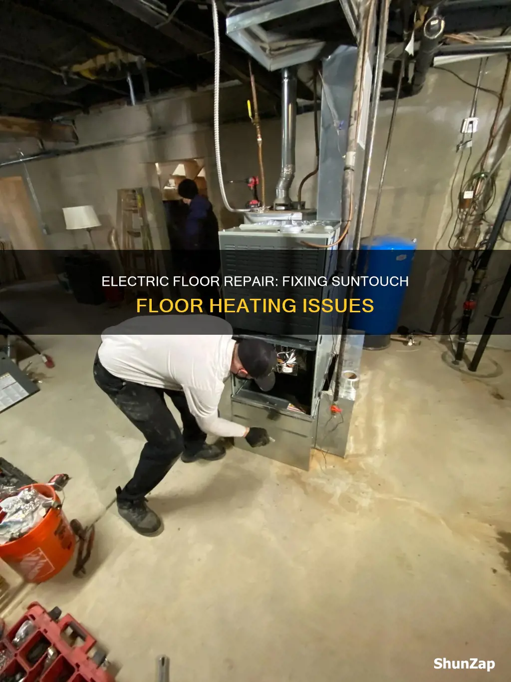 how to repair damaged suntouch electric floor