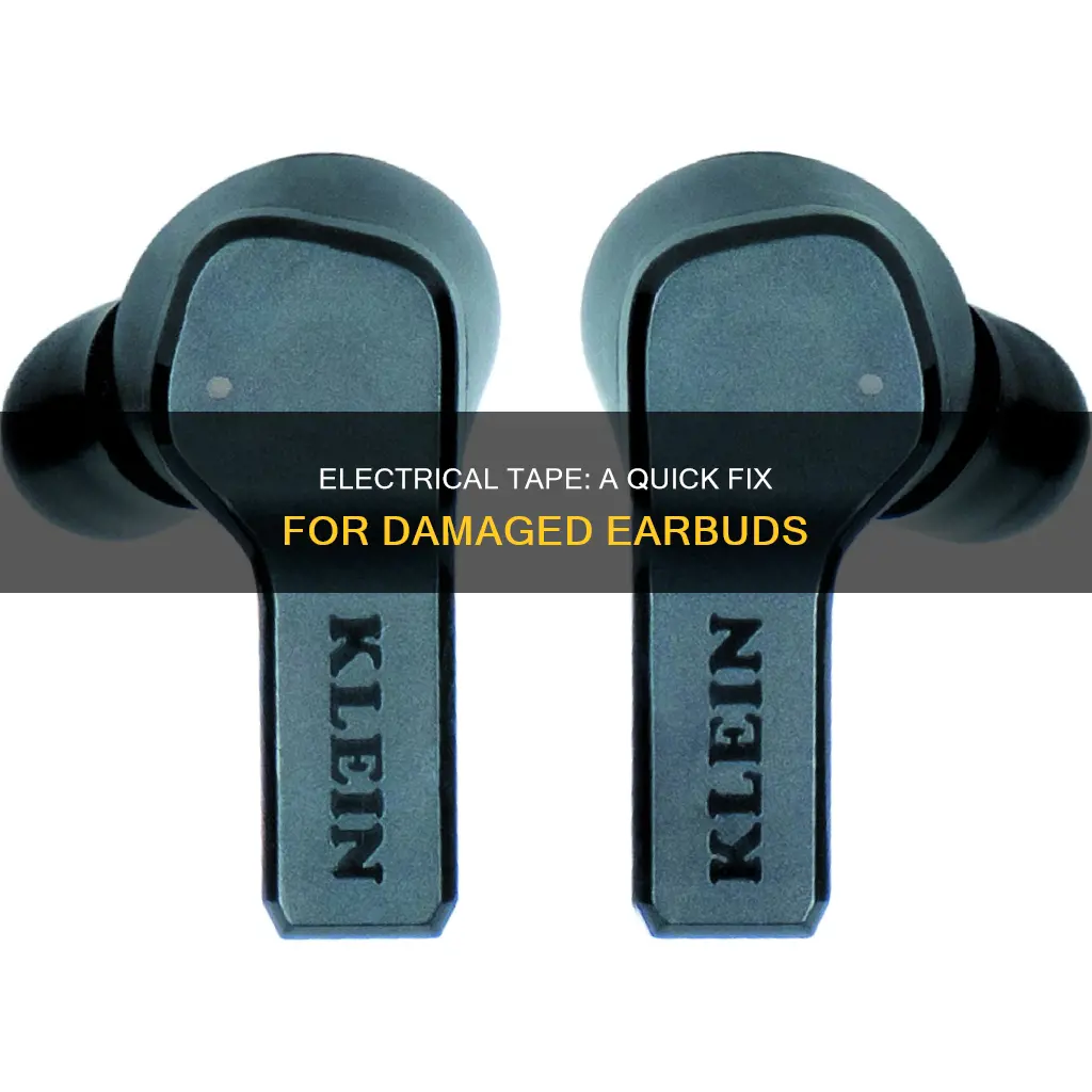 how to repair earbuds with electrical tape