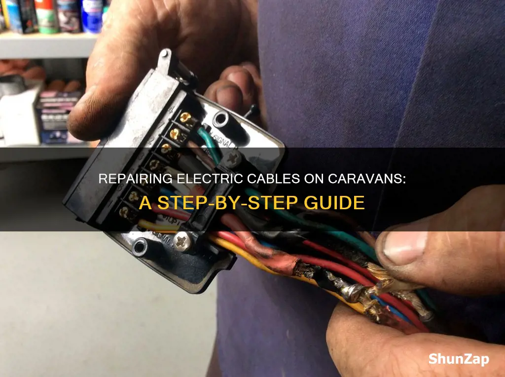 how to repair electric cable on caravan
