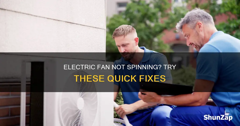 how to repair electric fan not rotating